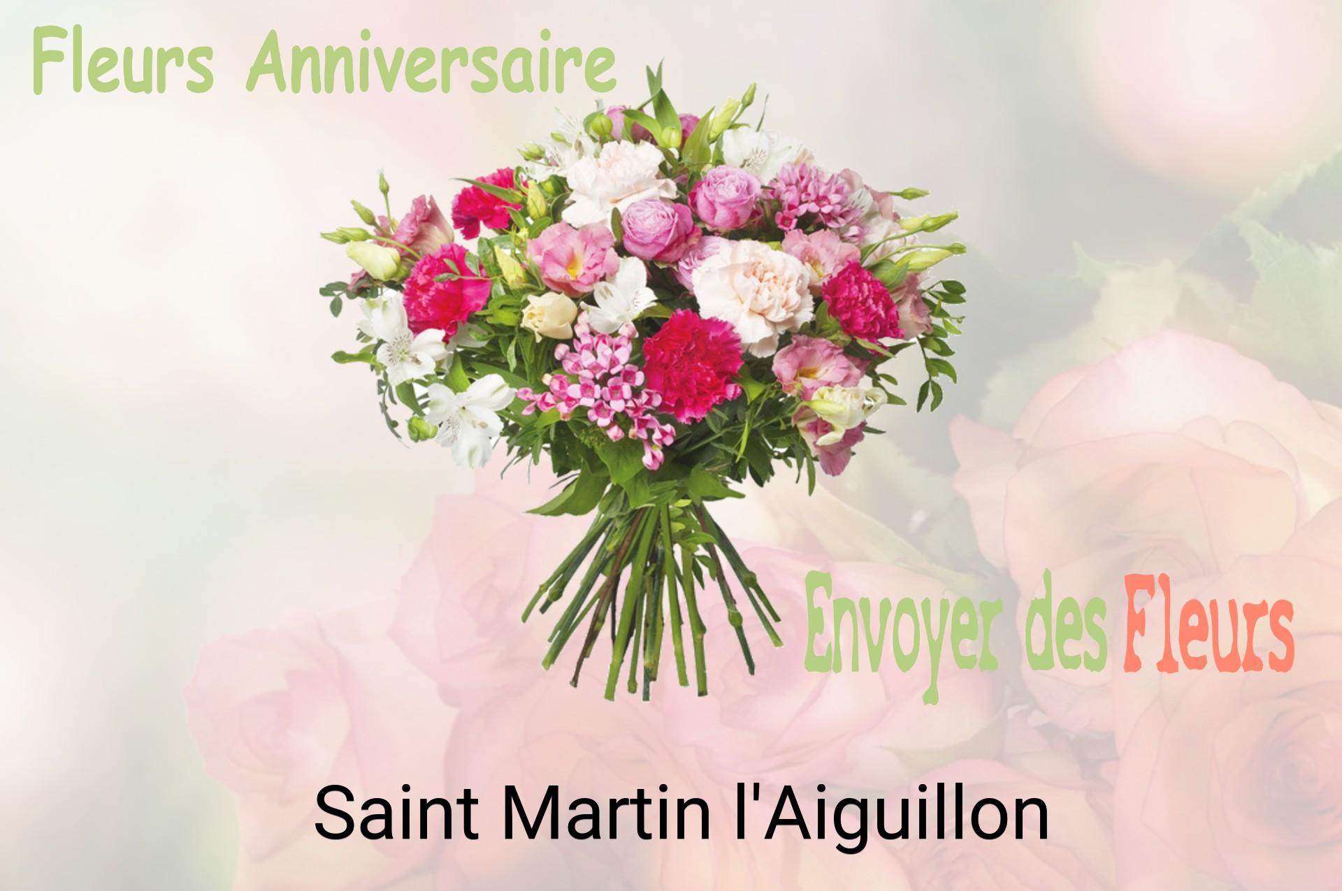 Bouquet de fleurs d’anniversaire livré à Saint-Martin-l'Aiguillon